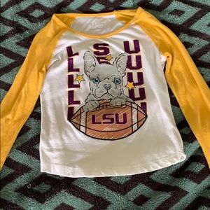 Girls justice size 8 LSU long sleeve